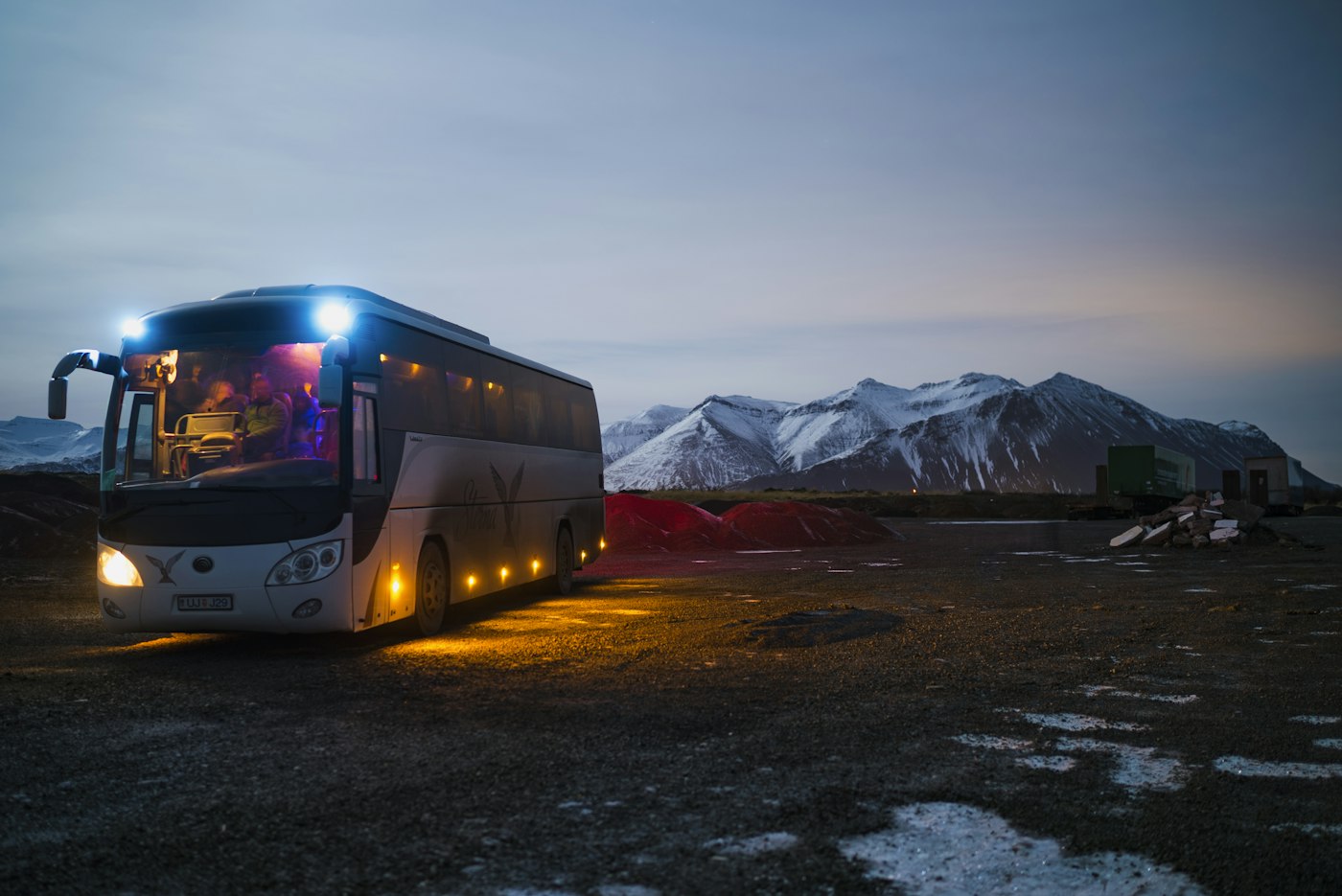 Big Red open-top tour bus